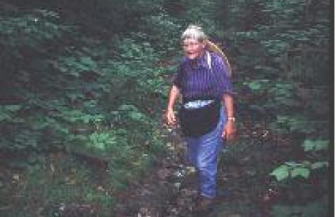 Helen Evans in forest