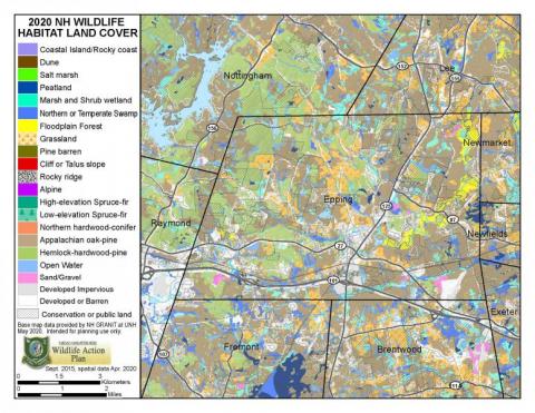 Habitat land cover map